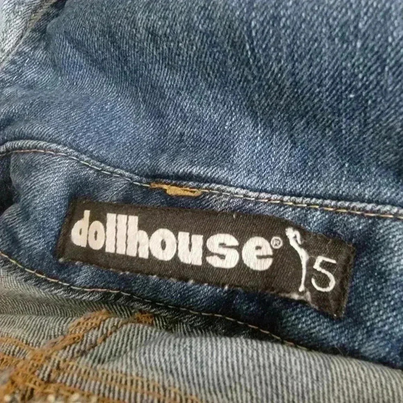Vintage Y2k dollhouse jean mini skirtall overalls - Picture 7 of 7